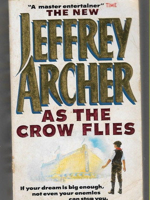 As The Crow Flies by Jeffrey Archer used hardcover book in English