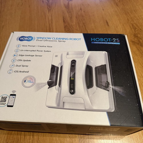 HOBOT 2S Window Cleaning Robot like new, Bluetooth, built-in UPS