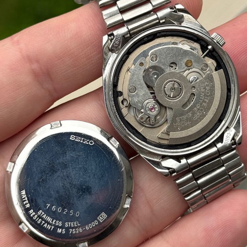 Seiko 5 Men's Used Steel Automatic Watch Blue