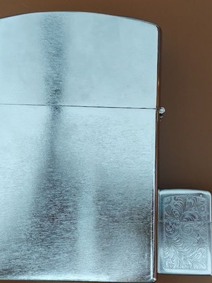 Giant decorative stainless steel table lighter like new