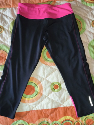 Admiral γυναικείο κολάν 3/4 dri fit μεταχειρισμένο μαύρο ροζ M