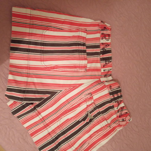 Armani Jeans vintage shorts size M used, white and red
