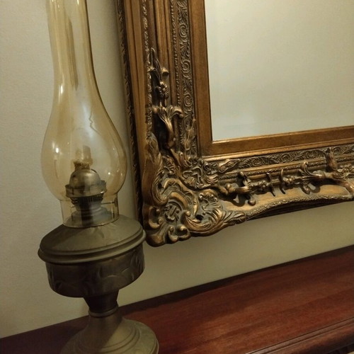 Handmade Athithinos brass lamp like new with wick