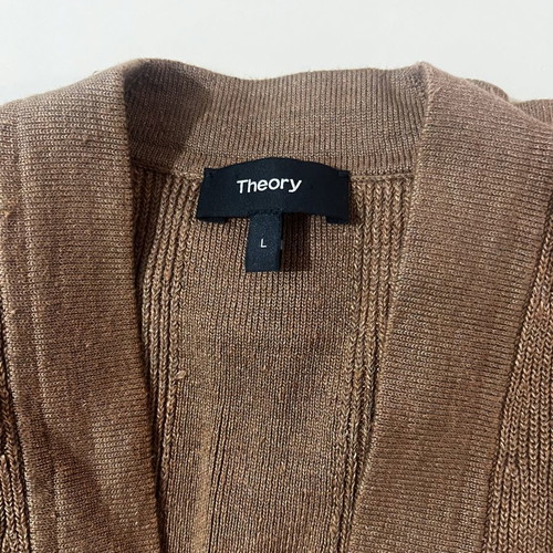 Theory cardigan new, brown, size L