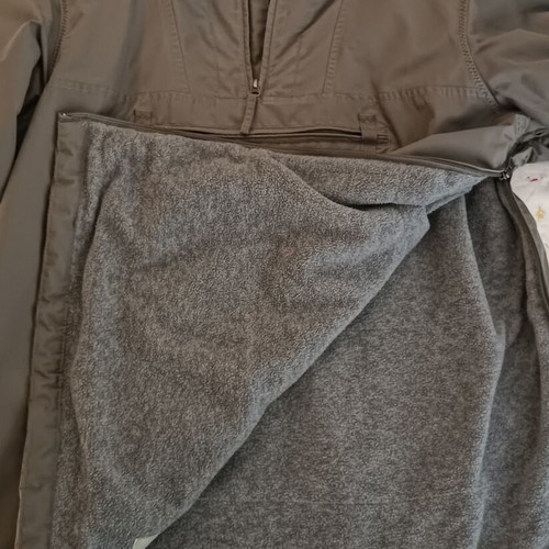 Napapijri jacket like new, size large, gray with lining