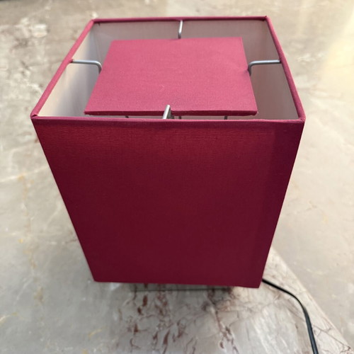 IKEA SÅNGEN table lamp like new, dark red fuchsia