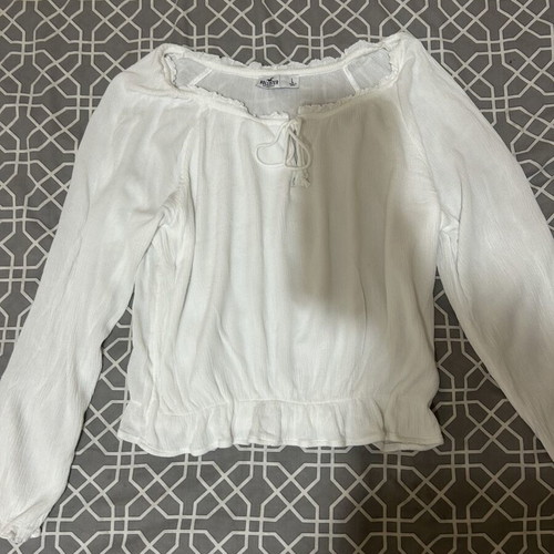 Hollister blouse, white, size L