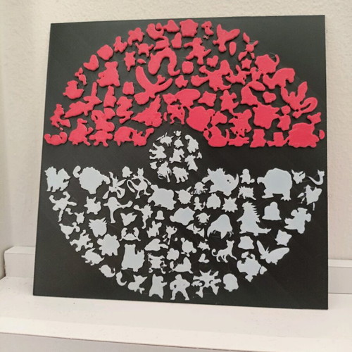 Pokeball decorative new with embossed first generation Pokémon