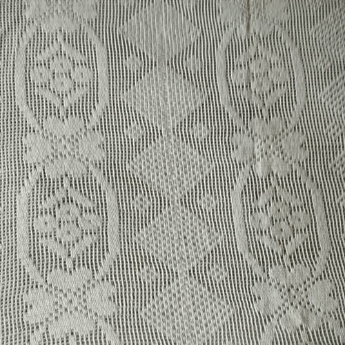 Handmade white knitted blanket like new with traditional design