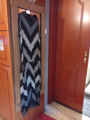 Helmi dress used, brown shades, black, size M