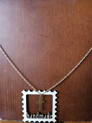 Pendant with cross new, gold color