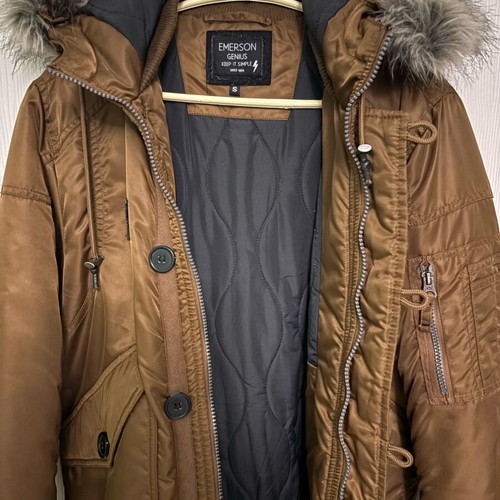 Emerson jacket used, size small, gold