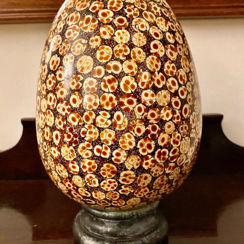 Decorative ceramic egg like new, table decor