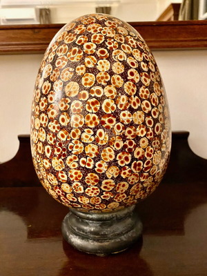 Decorative ceramic egg like new, table decor