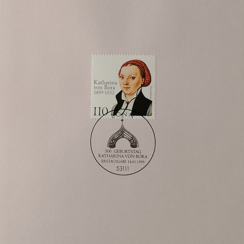German stamp 1999 with Bonn first day cover