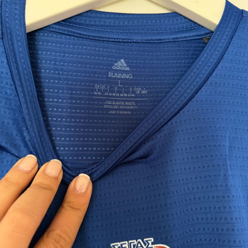 Adidas αυθεντικό μπλουζάκι μαραθωνίου, γυναικείο μέγεθος large