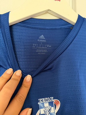 Adidas αυθεντικό μπλουζάκι μαραθωνίου, γυναικείο μέγεθος large