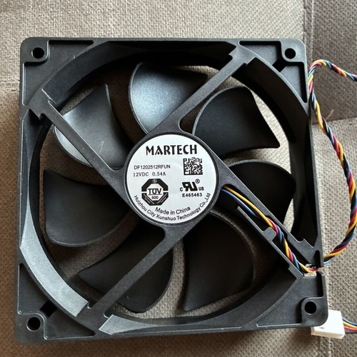 Martech 120mm Fan DF1202512RFUN 12V 0.54A 4-pin PWM new