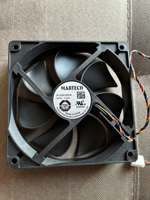 Martech 120mm Fan DF1202512RFUN 12V 0.54A 4-pin PWM new