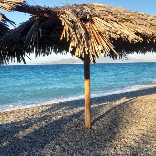 Professional heavy-duty beach umbrella used
