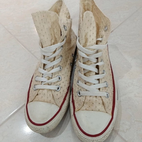 Converse Allstar women's athletic shoes used, beige, size 38