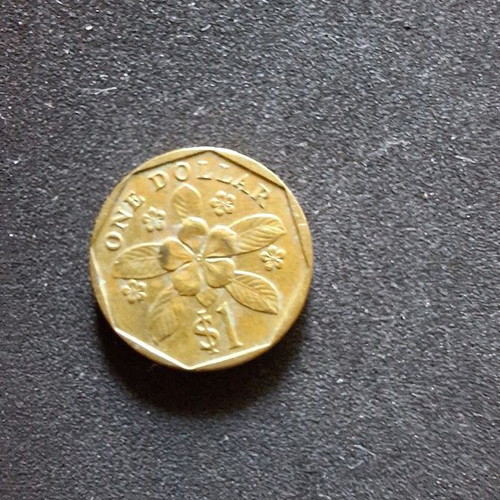 Singapore 1 Dollar Coin 1997 used