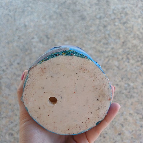 Set of 2 handmade wax candle holders Antiparos souvenirs