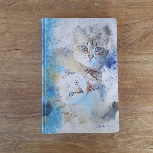 2024 calendar for notebook new, size 20.5x13.5cm