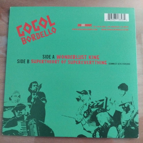 Gogol Bordello Wonderlust King 7" vinyl like new, rock