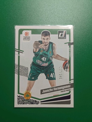 Juancho Hernangomez Press Proof Card like new, Panini Euroleague