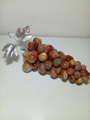 Vintage decorative grape cluster from natural semi-precious stones Brazil