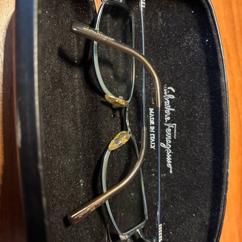 Salvatore Ferragamo Women's Eyeglasses like new, silver