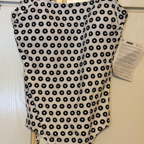 Tory Burch one-piece swimsuit new, size S, black and white