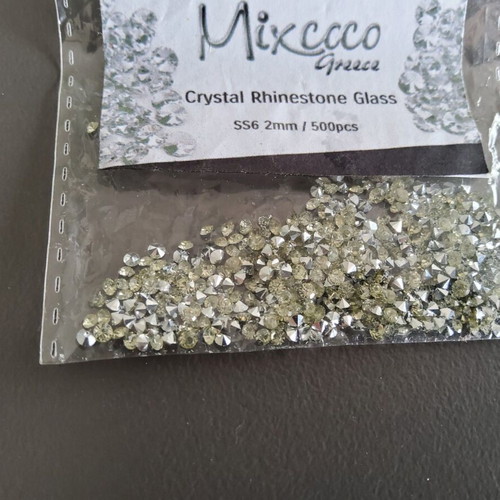 Crystal Rhinestone Glass 2mm Mixcoco nail rhinestones new