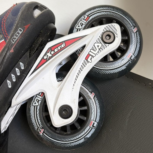 Fila roller skates refurbished with laces, velcro, and ankle buckle