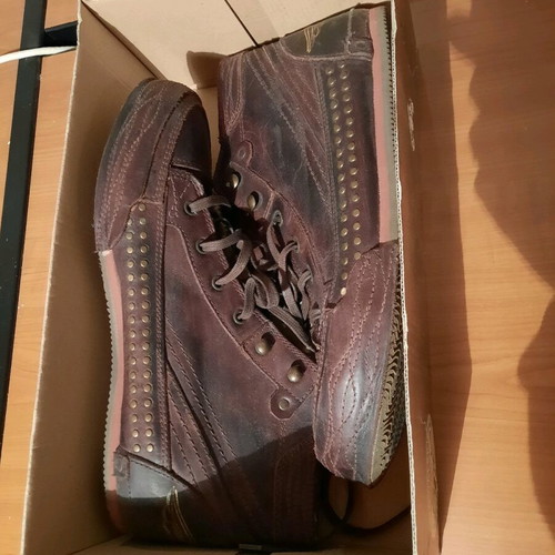 Kowalski Leather Men's Boots with Studs (Made in Spain, Size 43)