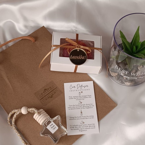 Teacher Gift with Aromatic Peony and Car Diffuser