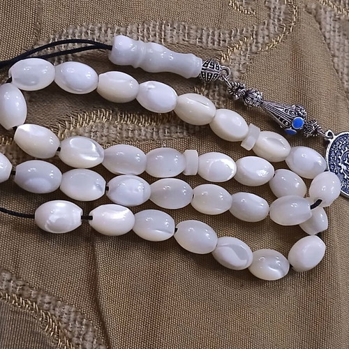 Komboloi mother of pearl vintage worry beads used