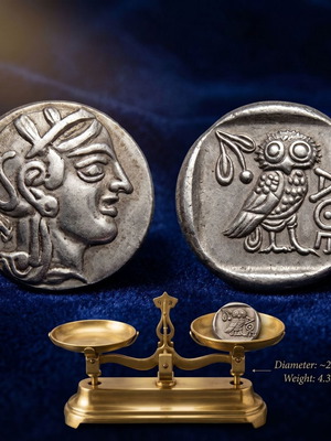 Αρχαίο Ελληνικό Νόμισμα Τετράδραχμο Αθήνας Κουκουβάγια, ρεπλίκα
