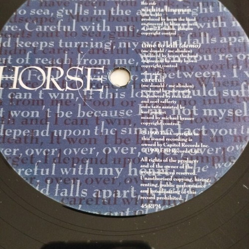 Horse Careful 12" single used, pop