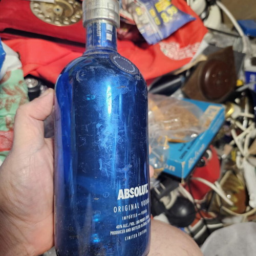 Absolut vodka collectible bottle used