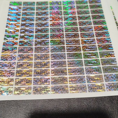 Security stickers new, pack of 490 pieces with iridescent colors