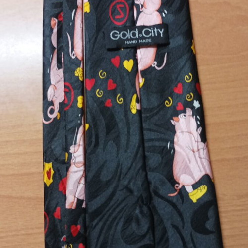 Tie 100% silk new, handmade, black