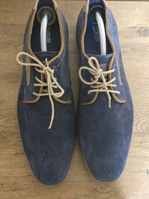 Bugatti original men's shoes new, fabric and leather, size 43