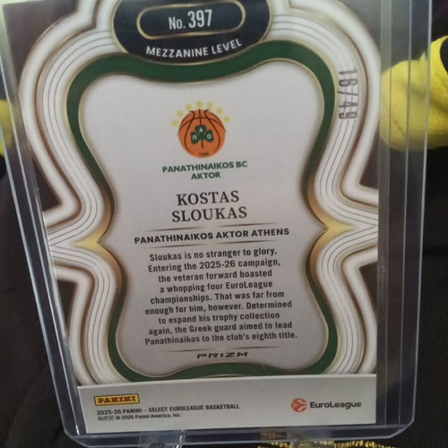 Kostas Sloukas Lot new patches and sp