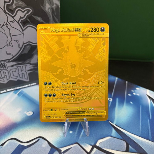 Pokemon Mega Darkrai ex #120/084 ME05: Pitch Black card like new