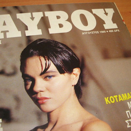 Playboy August 1989 magazine used with Cristina Viollaz cover