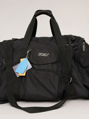 Polo τσάντα ταξιδιού καινούργια, μαύρη, unisex με αποσπώμενο μικρό σακίδιο