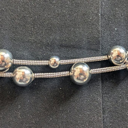 Oxette bracelet new, silver plated with platinum finish