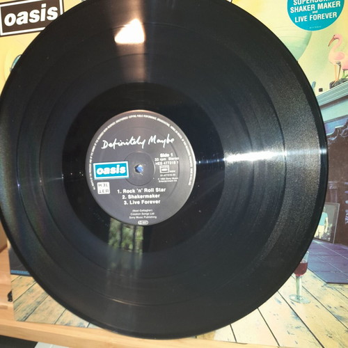 Oasis Definitely Maybe 2LP vinyl used, rock